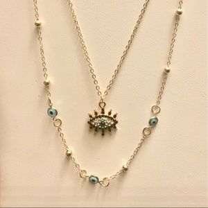 Gorgeous evil eye necklace